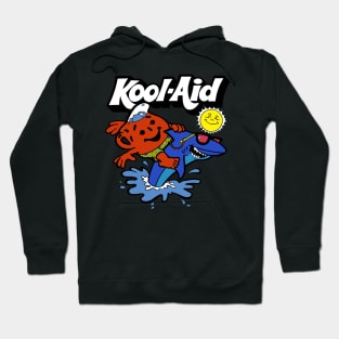 Kool Aid Man Rides a Shark Hoodie